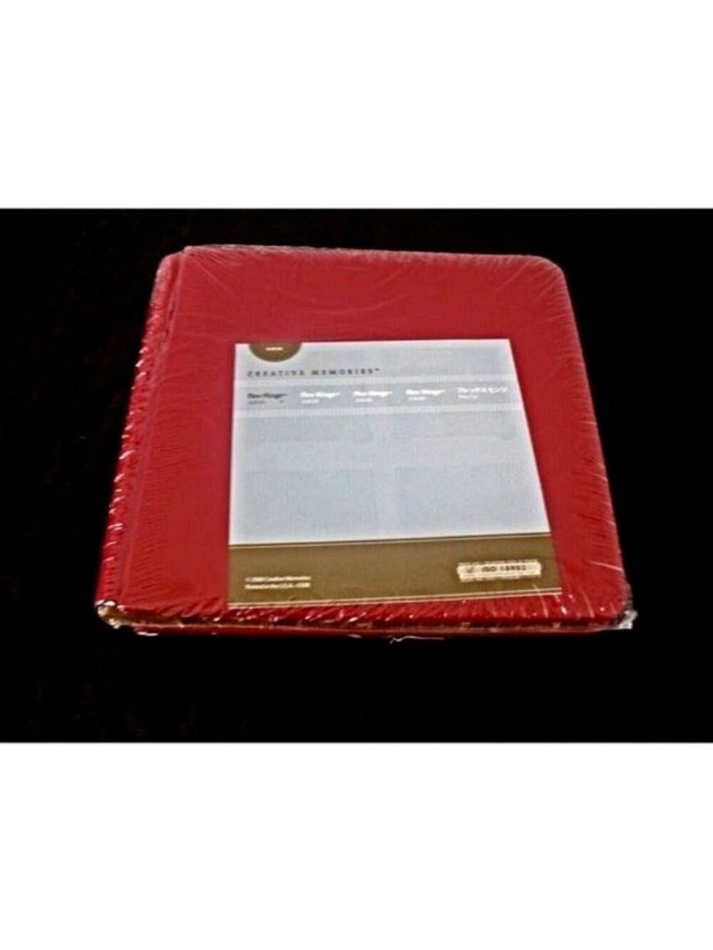 Creative Memories 8x8 Red  album with black Pages.